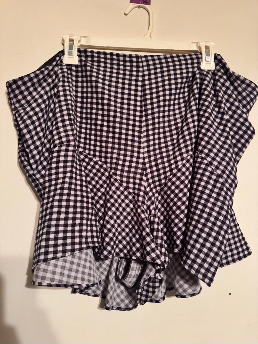 Plus Size City Chic Gingham Shorts L20